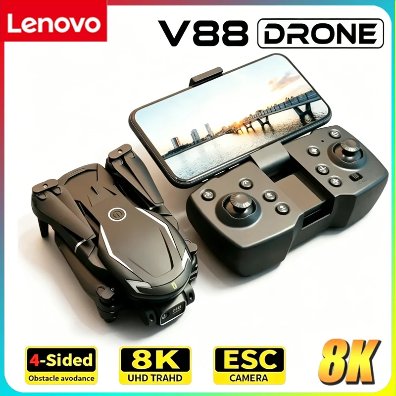 Drone E88Pro Rc 4K - Lenovo 2026 New V88 Professional Drone