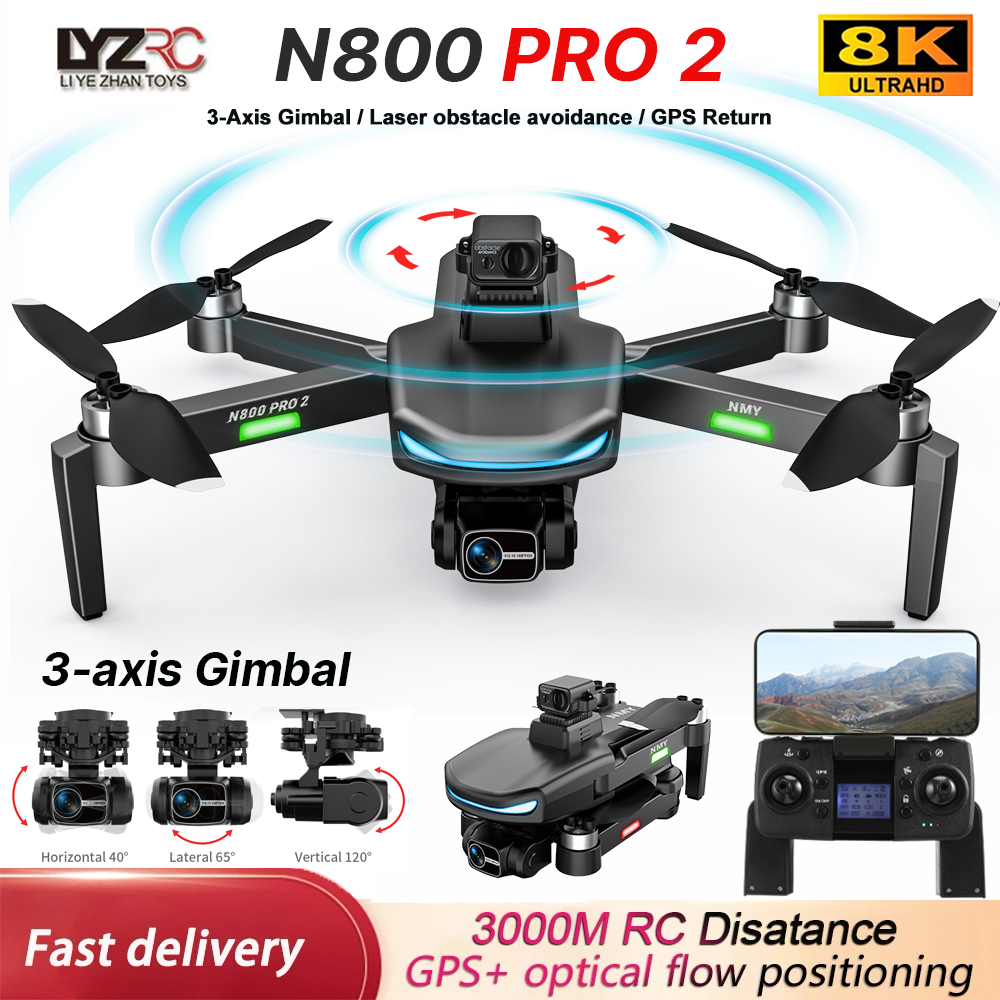 Drone E88Pro Rc 4K - N800 PRO 2 GPS Drone Professional