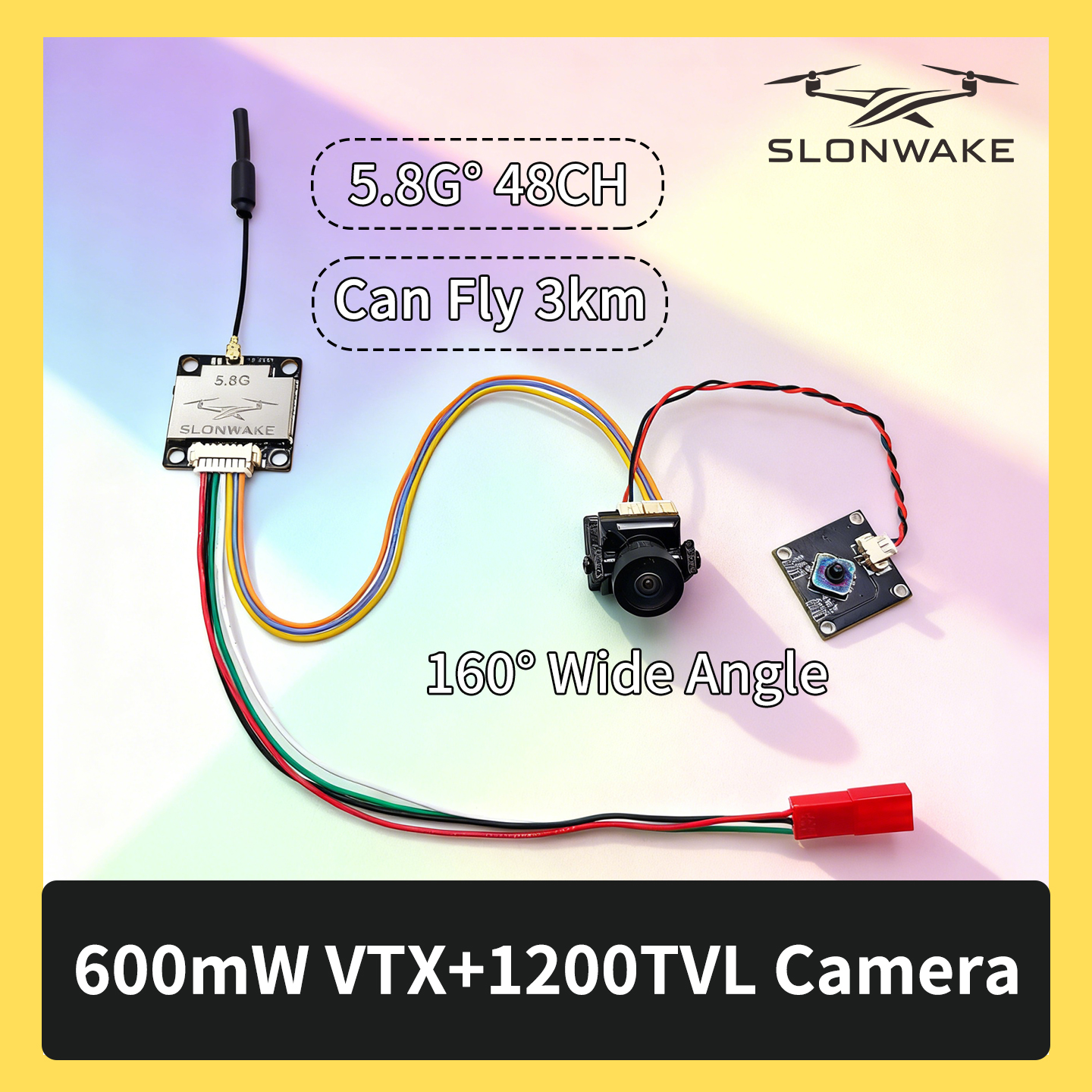 SLONWAKE 5.8G 600mW 7-24V FPV  - Drone Rc Remote Control のレビューと価格