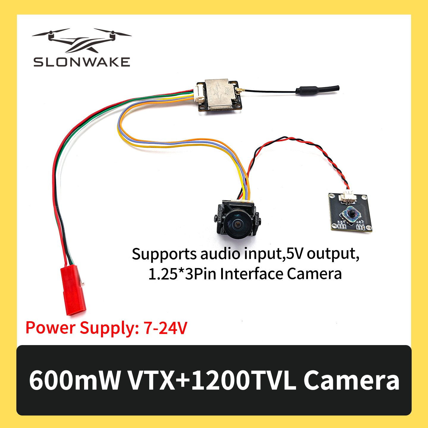 SLONWAKE 5.8G 600mW 7-24V FPV  - Drone Rc Remote Control のレビューと価格