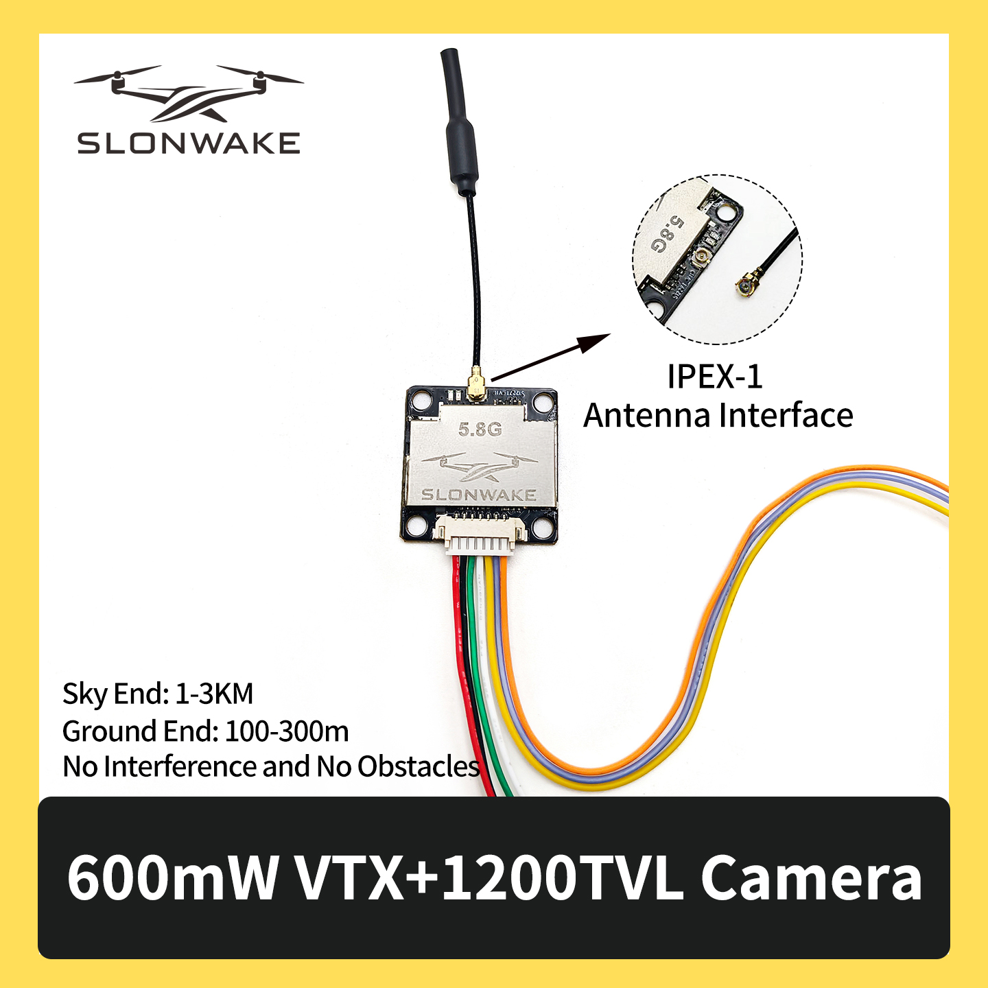 SLONWAKE 5.8G 600mW 7-24V FPV  - Drone Rc Remote Control のレビューと価格
