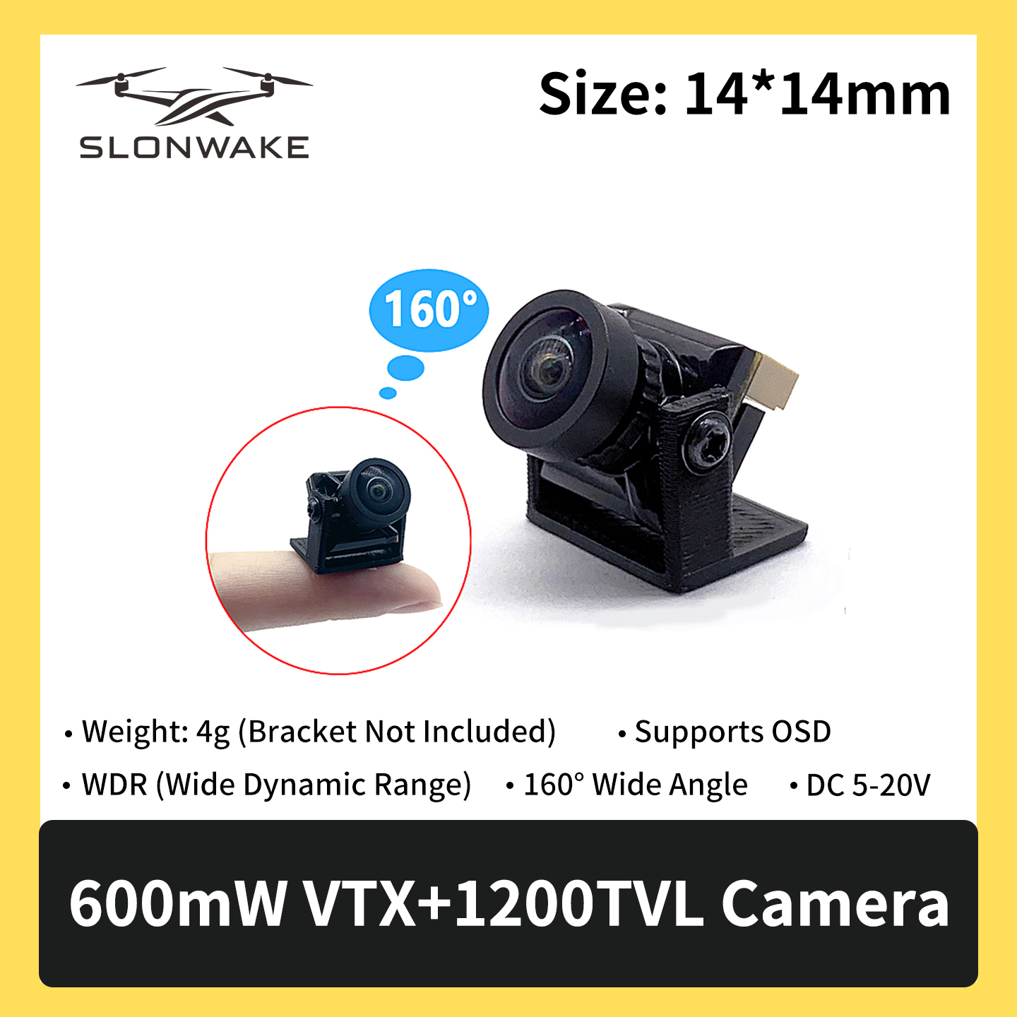SLONWAKE 5.8G 600mW 7-24V FPV  - Drone Rc Remote Control のレビューと価格