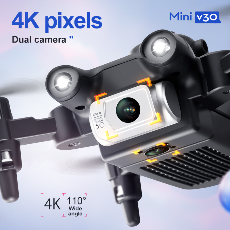 Mini V30 WiFi FPV Drone With 4 - Drone E88Pro Rc 4K のレビューと価格