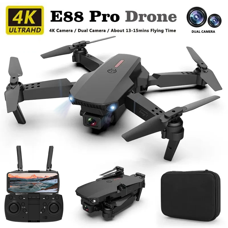 E88pro Drone Professional Dron - Drone E88Pro Rc 4K のレビューと価格