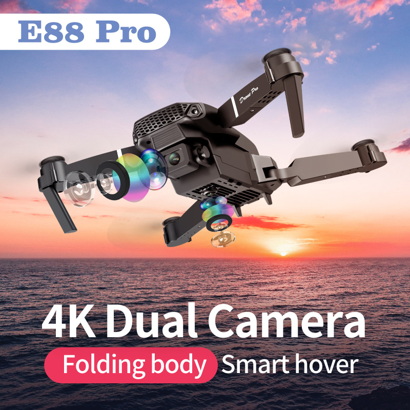 E88pro Drone Professional Dron - Drone E88Pro Rc 4K のレビューと価格
