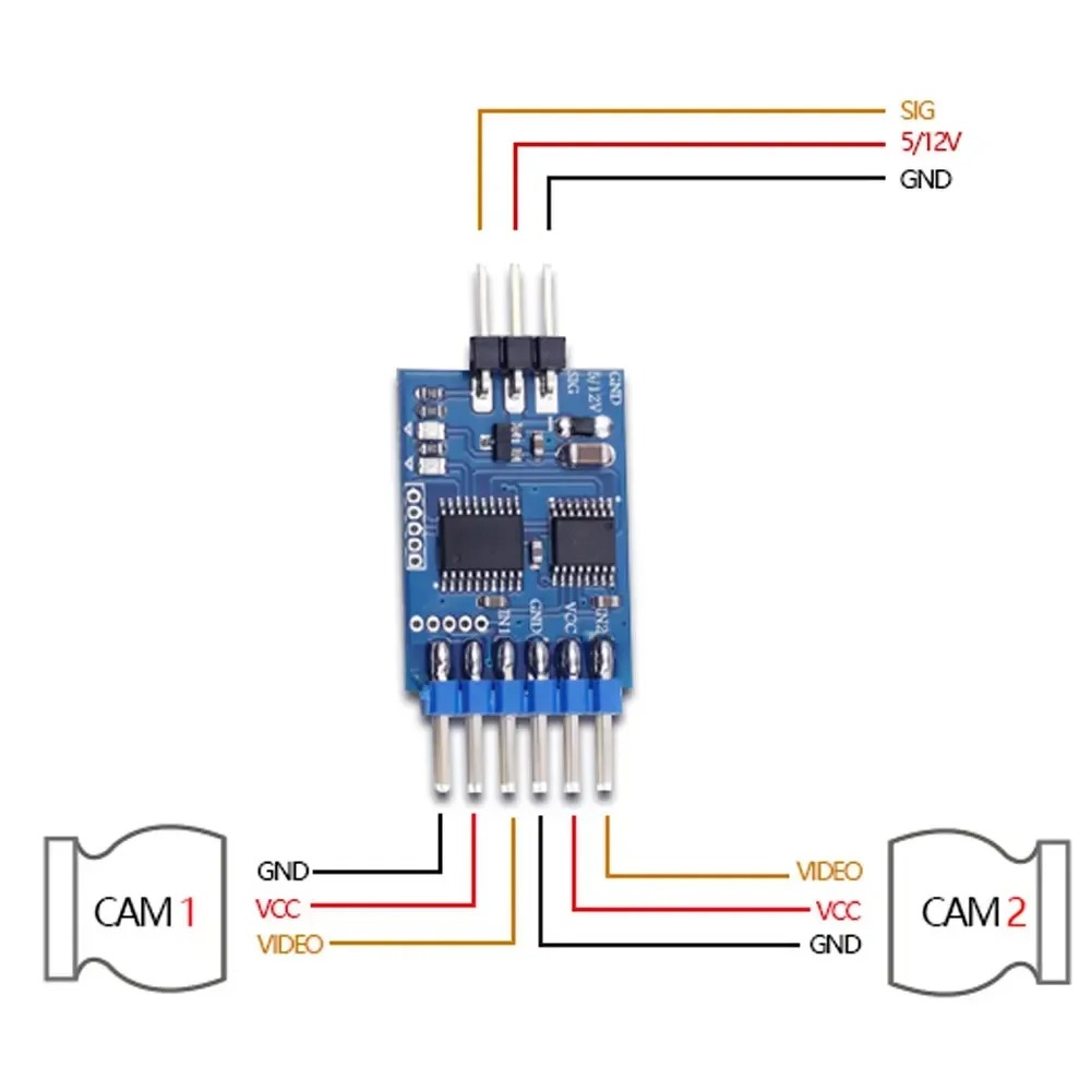 3 Channel Video Switcher Modul - Drone Rc Fpv Manual のレビューと価格