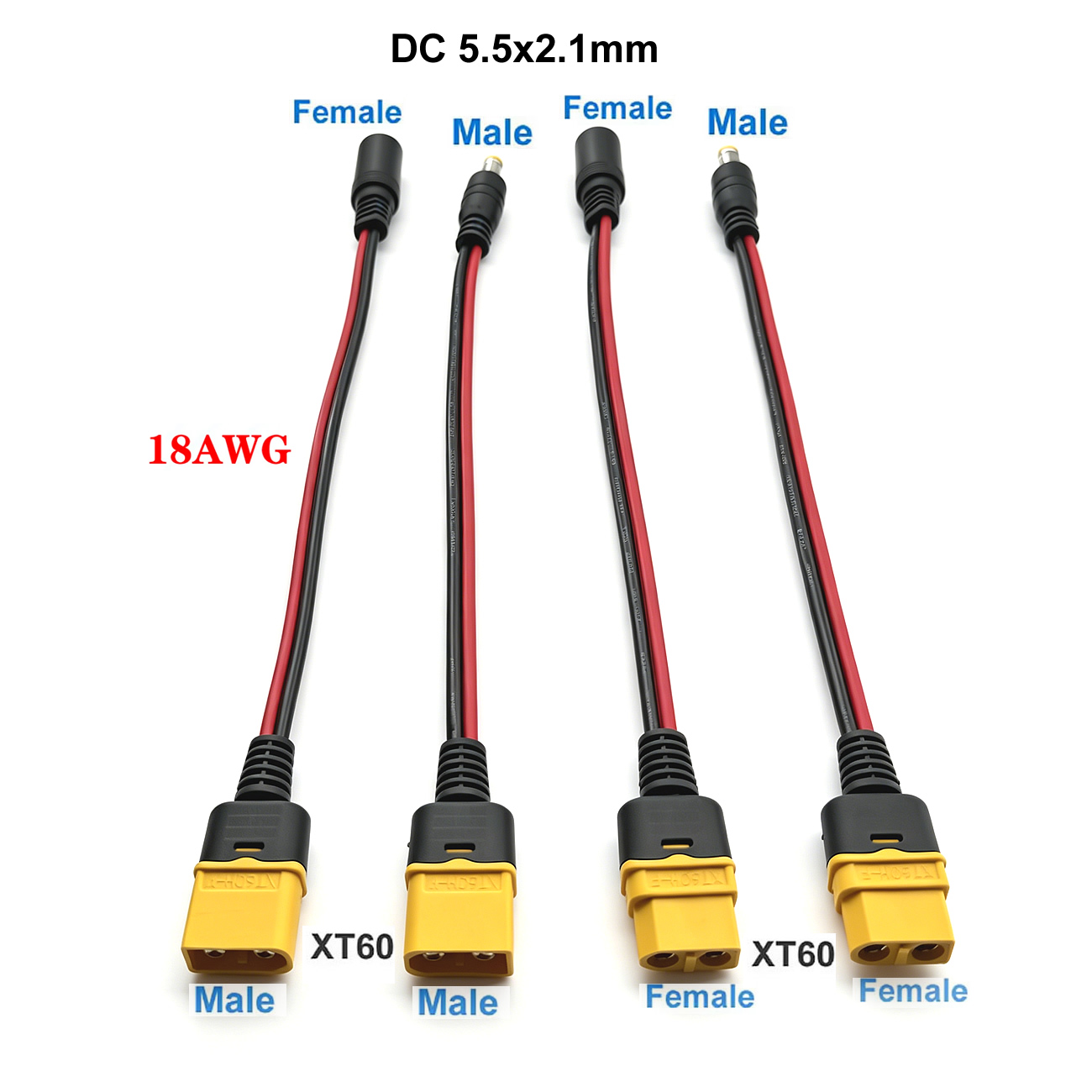 XT60 Plug Female Male To DC 5. - Drone Rc Car Hybrid のレビューと価格
