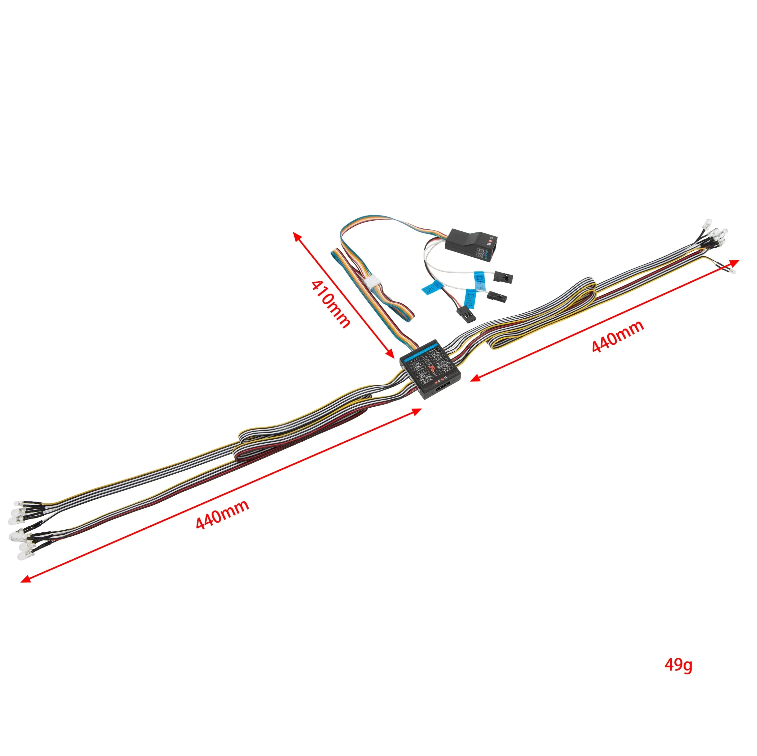 RC Car 1/8 1/10 RC Car 14 LED  - Drone Lidi Rc のレビューと価格