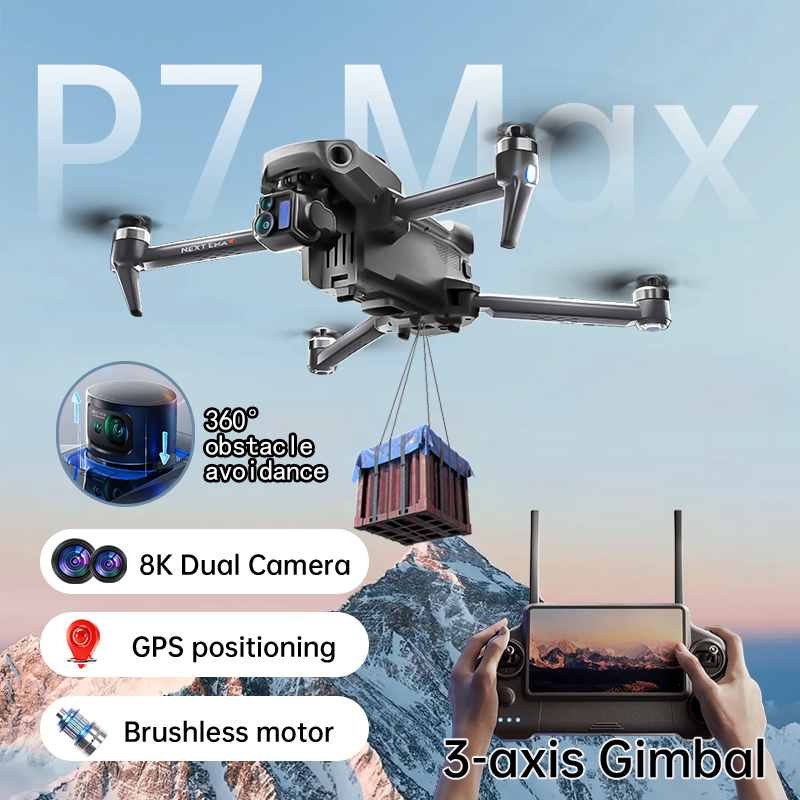 NEW P7 Max Drone 8K Camera GPS - Drone E88Pro Rc 4K のレビューと価格