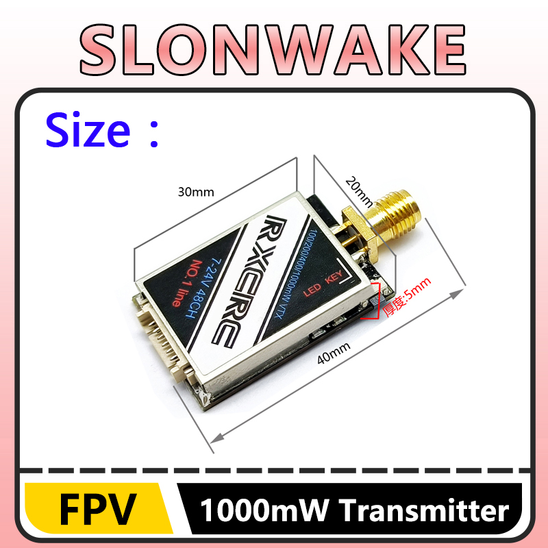SLONWAKE  5.8G 48CH 1W VTX 100 - Receiver Rc Drone のレビューと価格