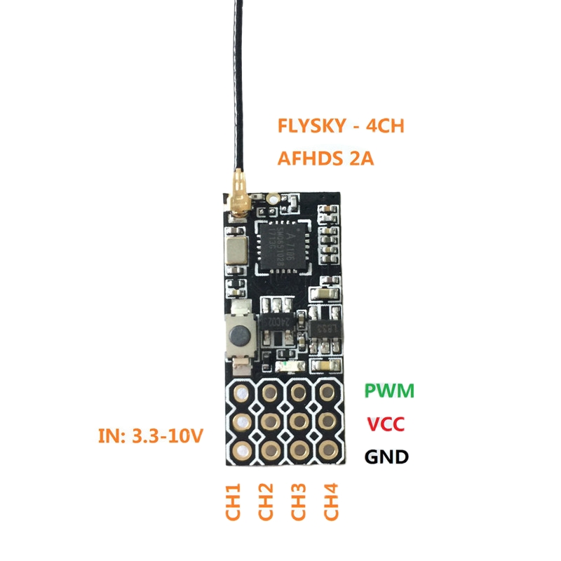 Flysky FS2A Mini Receiver 4CH  - Receiver Rc Drone のレビューと価格