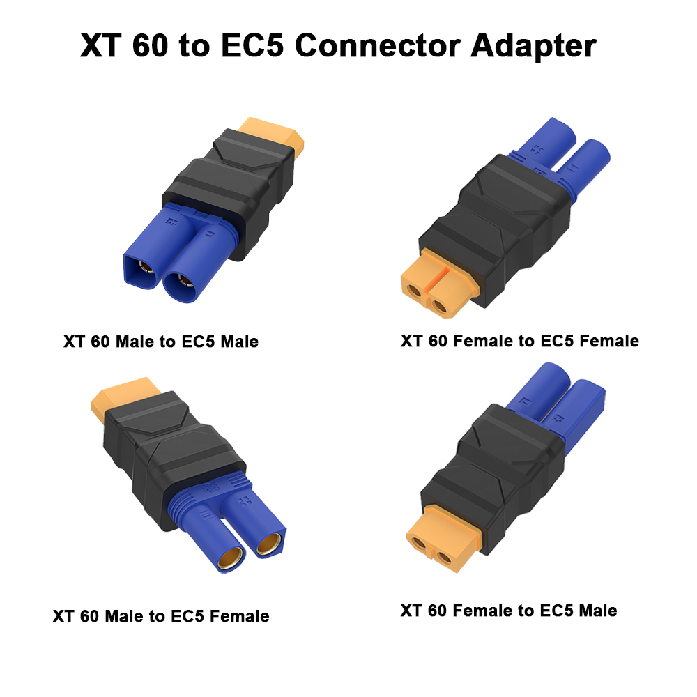 XT60 Connector EC5,XT60 to EC5 - Drone Rc Car Hybrid のレビューと価格