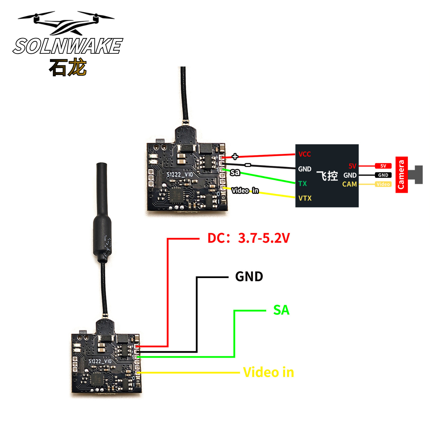 SLONWAKE Nano 5.8G 48CH 200mW  - Drone Rc Remote Control のレビューと価格