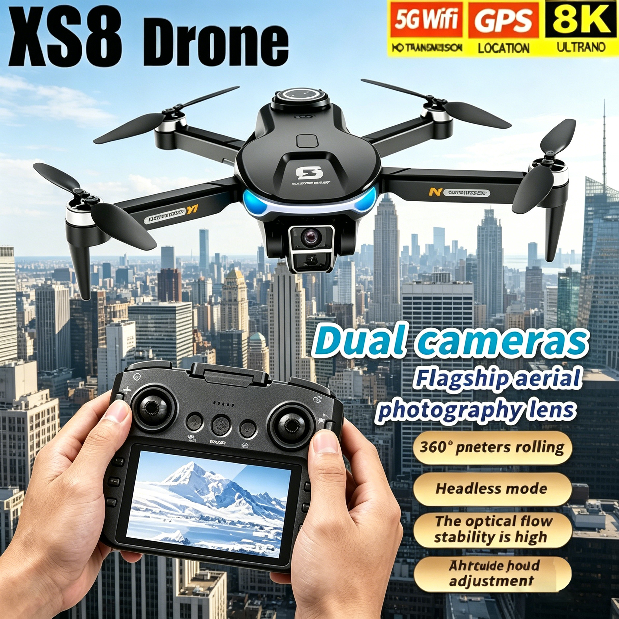 HD 8K Professional GPS Drone w - Drone E88Pro Rc 4K のレビューと価格