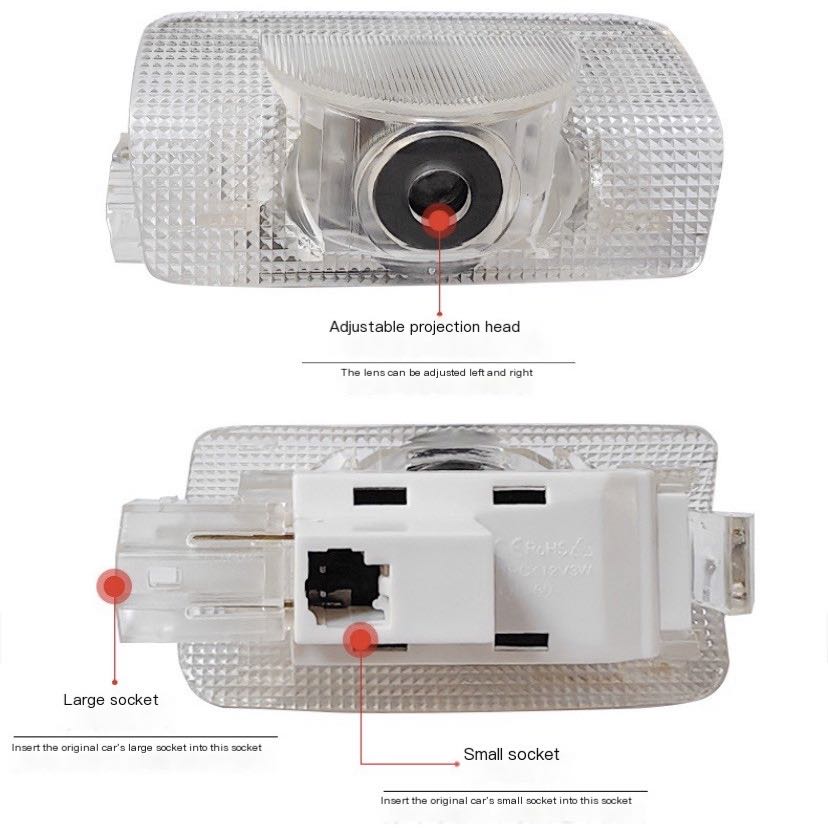 2Pcs LED Projector Lamp Car Do - Drone Lidi Rc のレビューと価格