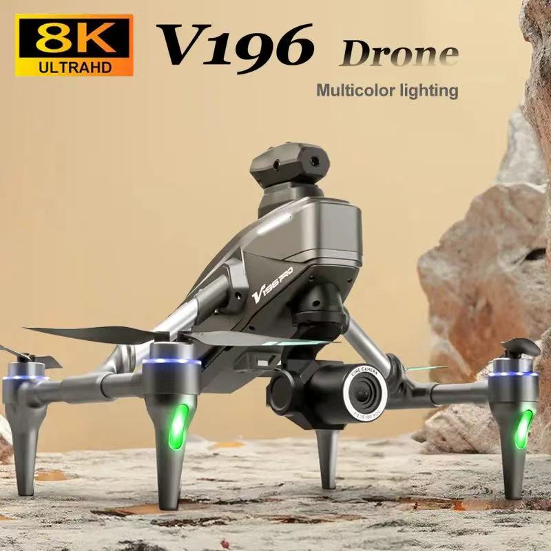 New V196 Drone Brushless 8k HD - Drone V196 Rc のレビューと価格