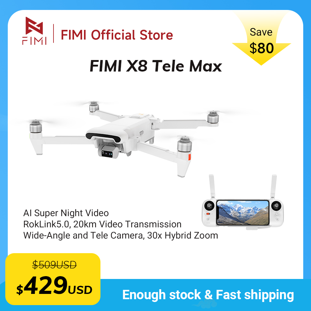 FIMI X8 Tele Max drone 1/2-inc - Drone Lidi Rc のレビューと価格
