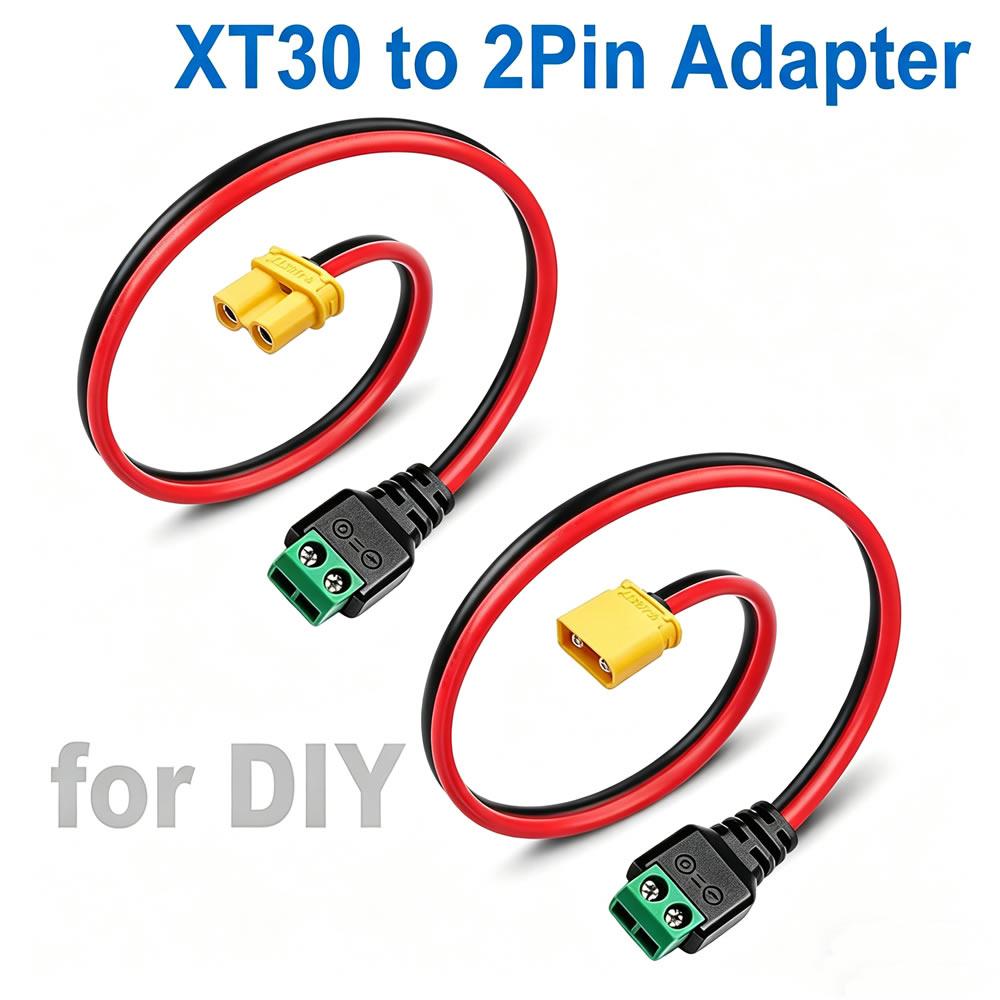 XT30 to 2 Pin Solderless Termi - Drone Rc Car Hybrid のレビューと価格